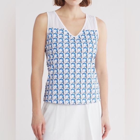 Original Penguin Tennis Print Performance Tank. Size M - Picture 1 of 12